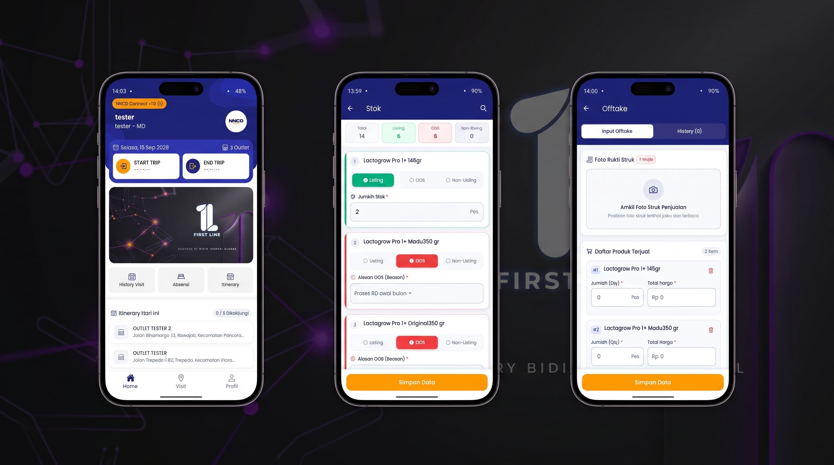 Digital Sales Reporting App Screenshot Preview